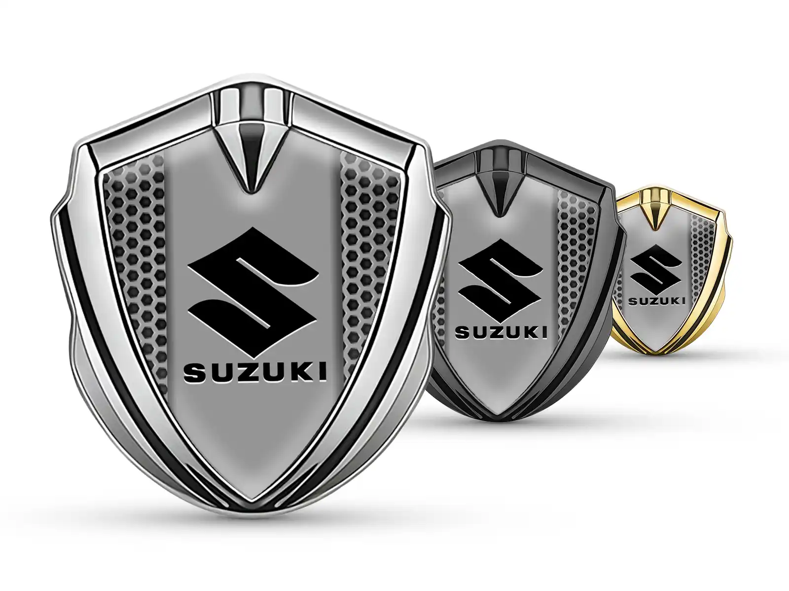Suzuki Emblem Car Badge Racing Design Glossy Finish